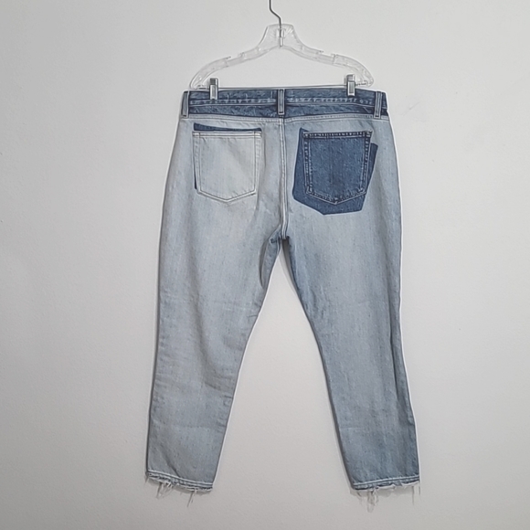 Frame women's size 32 Le Garcon skinny high waist colorblock jeans - Picture 2 of 6